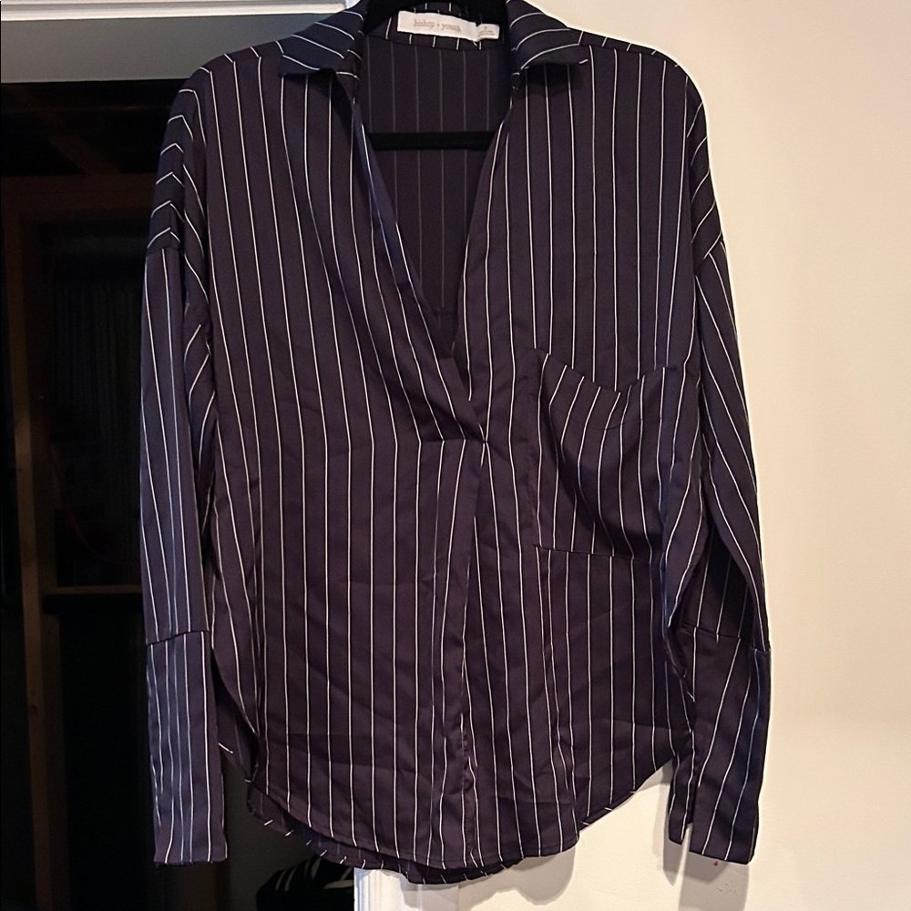 Bishop + Young Pinstripe Shirt